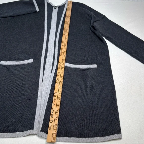 Eileen Fisher merino wool cardigan long duster versatile sustainable womens sz M - Picture 11 of 12